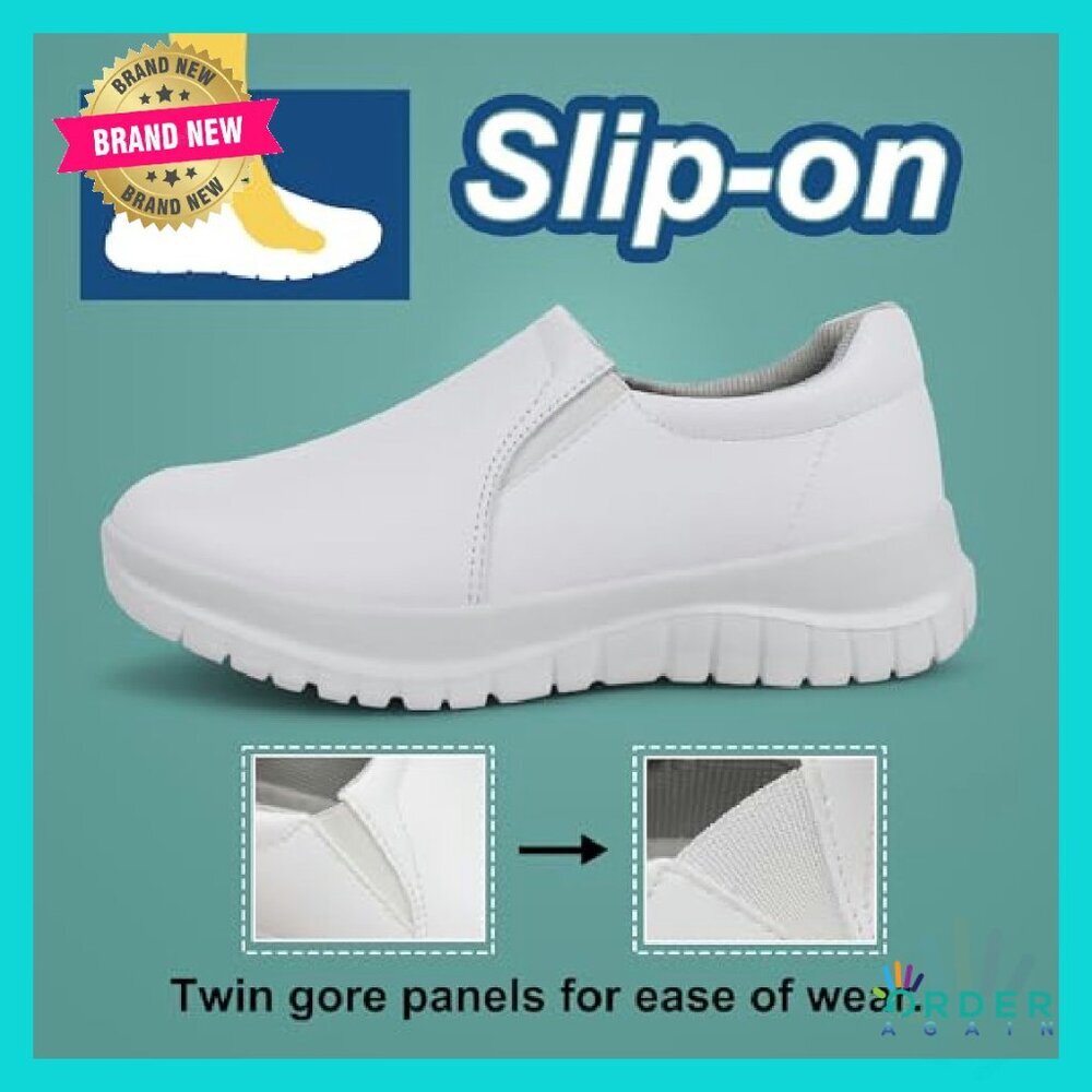 Slip On Water Resistant Work Shoes Lightweight Slip Resistant Professional - Picture 5 of 8